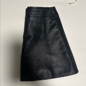 Black Leather Skirt